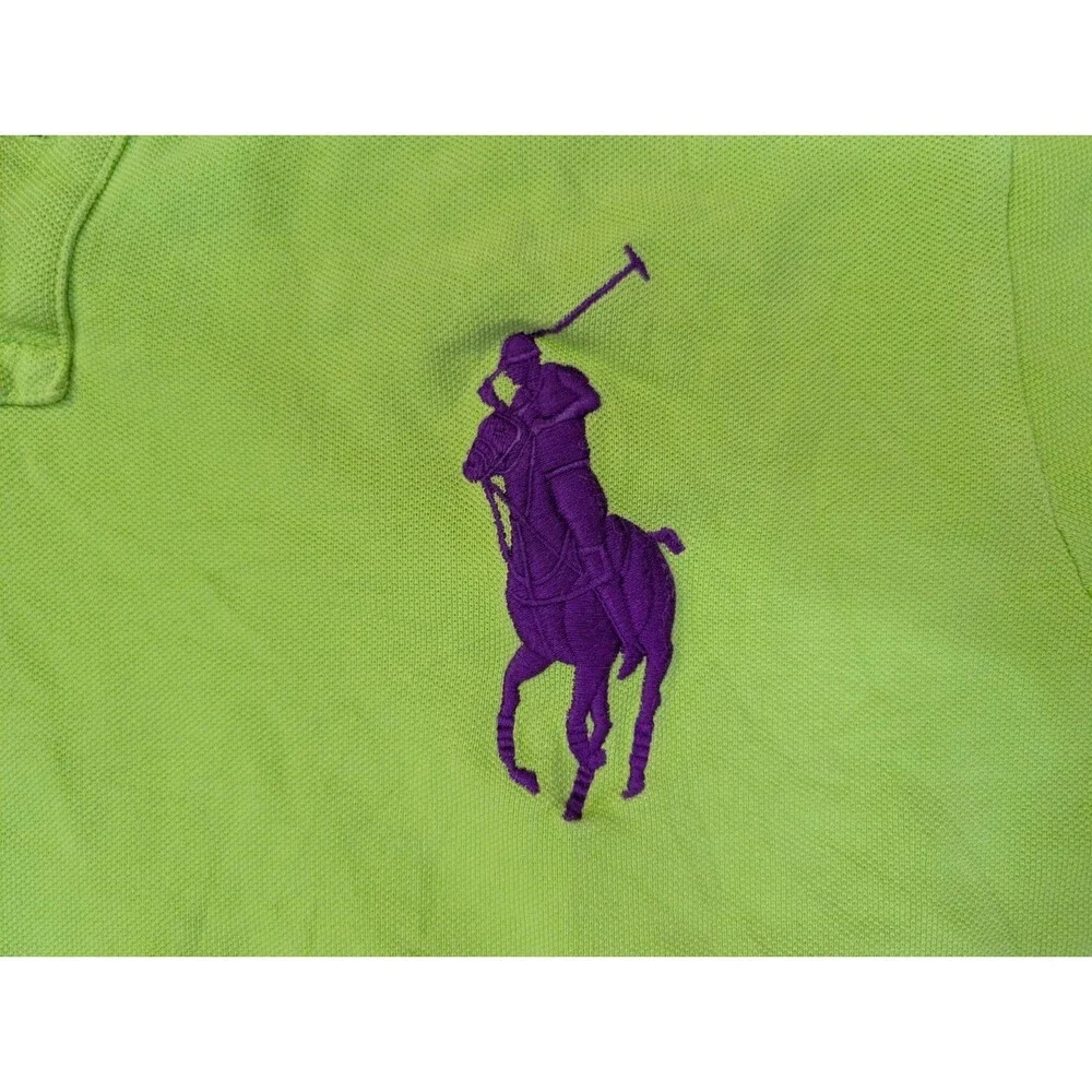 Polo Ralph Lauren Men XL Green Cotton Big Pony Short Sleeve Polo #3